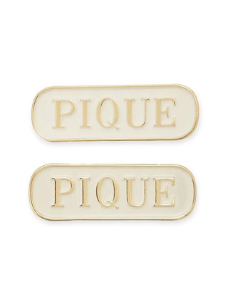Logo Hair Clips Set