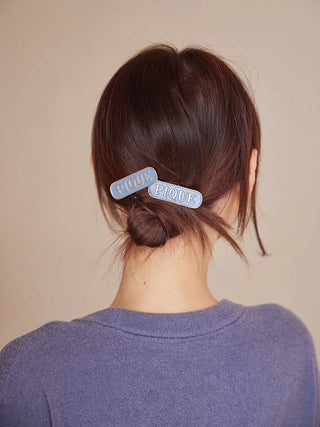 Logo Hair Clips Set