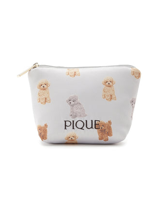 Toy Poodle Pattern Tissue Pouch- Women's Loungewear Bags,Pouches,Eco Bags & Tote Bags at Gelato Pique USA