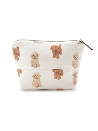 Toy Poodle Pattern Tissue Pouch- Women's Loungewear Bags,Pouches,Eco Bags & Tote Bags at Gelato Pique USA