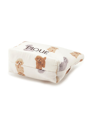 Toy Poodle Pattern Tissue Pouch- Women's Loungewear Bags,Pouches,Eco Bags & Tote Bags at Gelato Pique USA
