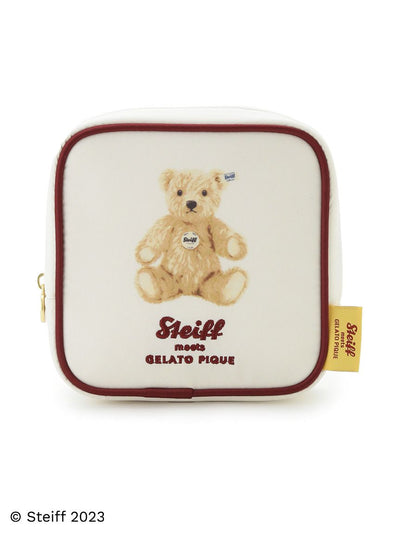 [Steiff] One-Point Pattern Tissue Pouch gelato pique