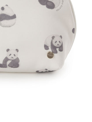 Panda Print Oval Purse Cosmetics Bag