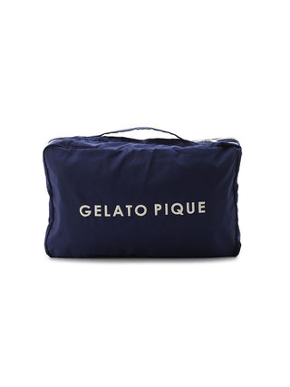 Colorful Large Pouch Bag in navy, Women Loungewear Bags, Pouches, Make up Pouch, Travel Organizer, Eco Bags & Tote Bags at Gelato Pique USA.