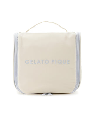 Colorful Hanging Cosmetic Pouch in cream, Women Loungewear Bags, Pouches, Make up Pouch, Travel Organizer, Eco Bags & Tote Bags at Gelato Pique USA.