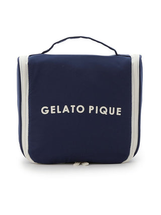 Colorful Hanging Cosmetic Pouch in navy, Women Loungewear Bags, Pouches, Make up Pouch, Travel Organizer, Eco Bags & Tote Bags at Gelato Pique USA.