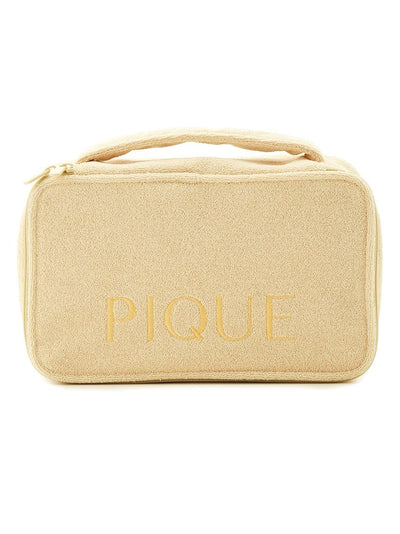 Pile Terry Cloth Cosmetic Pouch gelato pique