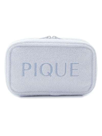 Pile Square Terry Cloth Cosmetic Pouch gelato pique