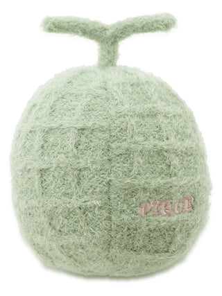 Gelato Pique USA green apple plush pouch, soft and whimsical fruit-themed accessory.