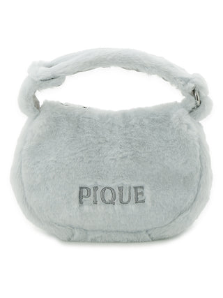 Faux Fur Mini Handbag in MINT, Women Loungewear Bags, Pouches, Make up Pouch, Travel Organizer, Eco Bags & Tote Bags at Gelato Pique USA.