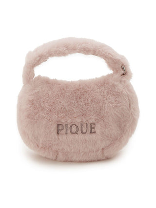 Faux Fur Mini Handbag in PINK, Women Loungewear Bags, Pouches, Make up Pouch, Travel Organizer, Eco Bags & Tote Bags at Gelato Pique USA.