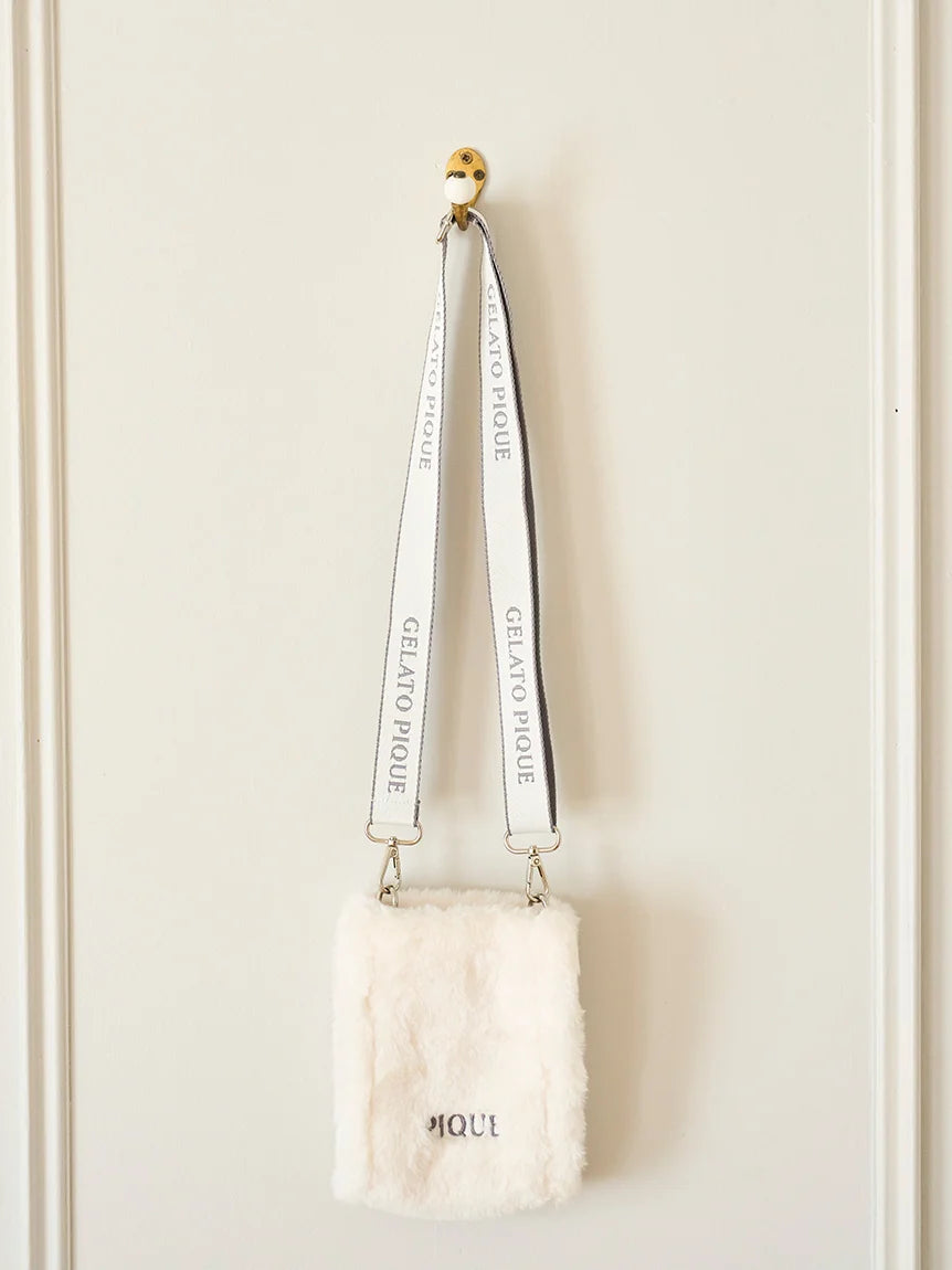 Faux Fur Mini Sling Bag One Size Pink