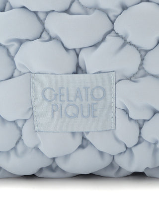 Quilted Coin Purse in BLUE, Women Loungewear Bags, Pouches, Make up Pouch, Travel Organizer, Eco Bags & Tote Bags at Gelato Pique USA.