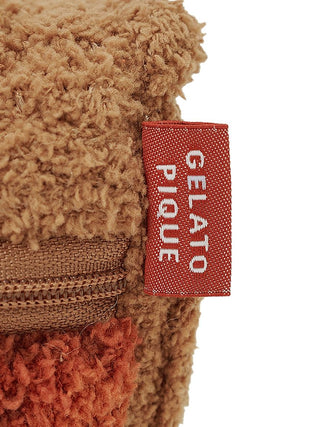 Pie Fluffy Pouch in BEIGE, Women Loungewear Bags, Pouches, Make up Pouch, Travel Organizer, Eco Bags & Tote Bags at Gelato Pique USA.