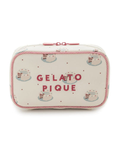 Bear Motif Pouch gelato pique