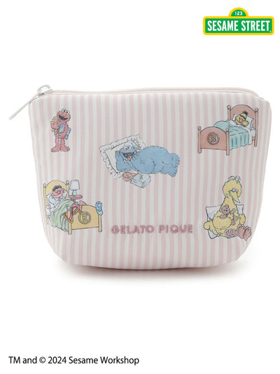 【SESAME STREET】 Character Zipper Pouch gelato pique