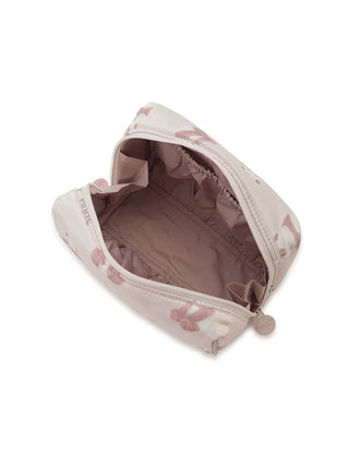 Open view of Gelato Pique USA panda print pouch in soft pink, featuring premium loungewear and sleepwear style.