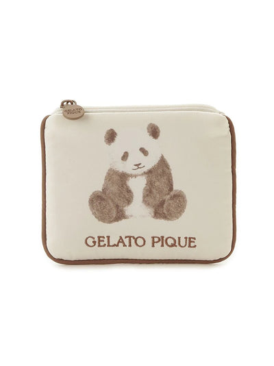 Panda Motif Tissue Pouch gelato pique