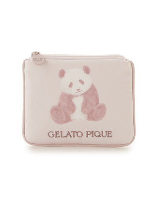 Panda motif tissue pouch by Gelato Pique, featuring a charming panda design on a soft fabric.