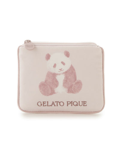 Panda Motif Tissue Pouch gelato pique