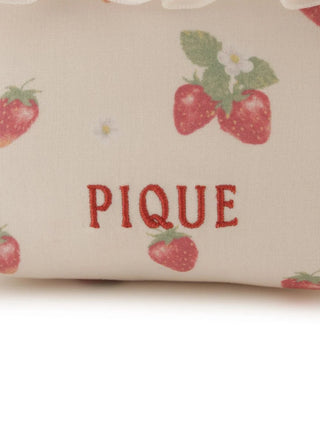 Strawberry Motif Frill Tissue Pouch