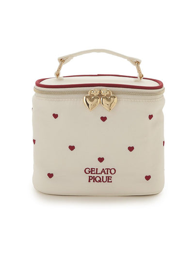 Heart Tulle Vanity Pouch gelato pique