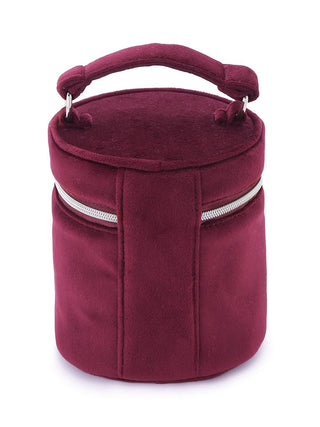 Velour Vanity Pouch with Cherry Charm