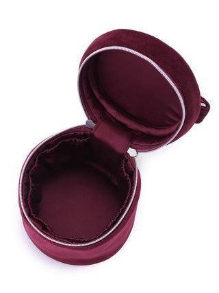 Velour Vanity Pouch with Cherry Charm