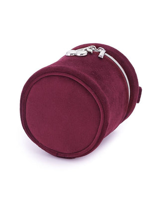 Velour Vanity Pouch with Cherry Charm