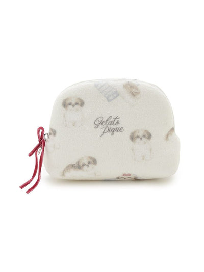 Shih Tzu Pattern Tissue Pouch gelato pique