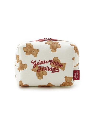 [HOLIDAY] Bear All-over Pouch gelato pique