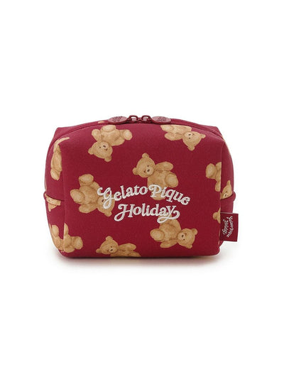 [HOLIDAY] Bear All-over Pouch gelato pique