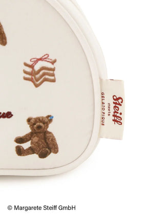 [Steiff] 55PB & Cookies All-over Pouch