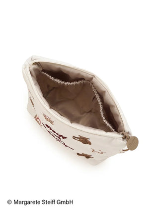 [Steiff] 55PB & Cookies All-over Tissue Pouch