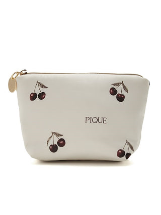 Urban Cherry Pattern Tissue Pouch in Off White, Women Loungewear Bags, Pouches, Make up Pouch, Travel Organizer, Eco Bags & Tote Bags at Gelato Pique USA