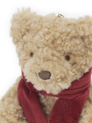 Bear with Scarf Keychain Charm in Red, Cute Plush Toys, Keychain Charm, Character Toys at Gelato Pique USA.