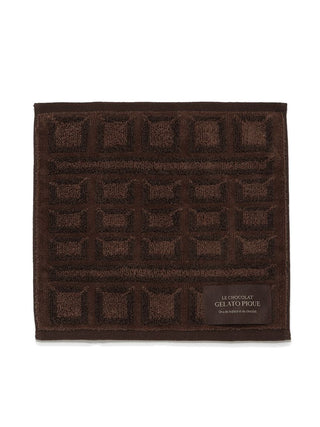 [Bitter] Chocolate Hand Towel in Brown, Lounge Towels & Bathroom Essentials at Gelato Pique USA.