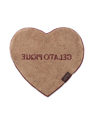 [Bitter] Heart Hand Towel in Red, Lounge Towels & Bathroom Essentials at Gelato Pique USA.