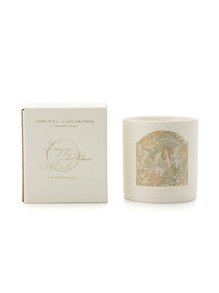 Mucha Candle in ivory, Premium Home Essentials and Accessories at Gelato Pique USA.