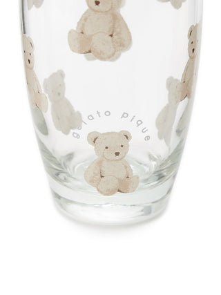 Bear Pattern Drinking Glass in clear, Premium Kitchen Essentials and Accessories at Gelato Pique USA.
