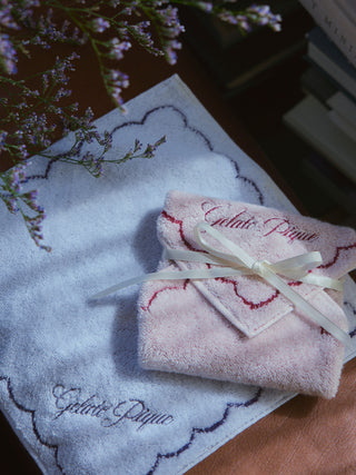 Scalloped Hand Towel, Lounge Towels & Bathroom Essentials at Gelato Pique USA.