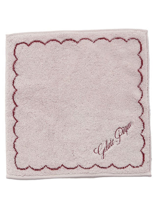Scalloped Hand Towel in PINK, Lounge Towels & Bathroom Essentials at Gelato Pique USA.