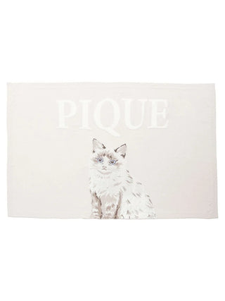 CAT Jacquard Wearable Blanket in PINK, Cozy Blanket for Home Lounging | Loungewear Blanket at Gelato Pique USA.