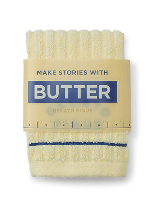 Butter & Pie Hand Towel with Packaging in CREAM, Lounge Towels & Bathroom Essentials at Gelato Pique USA.