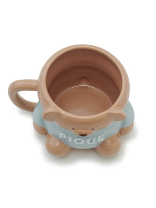 Ceramic Bear Mug by Gelato Pique USA, featuring a brown bear design, ideal for tea or coffee, with Pique branding.