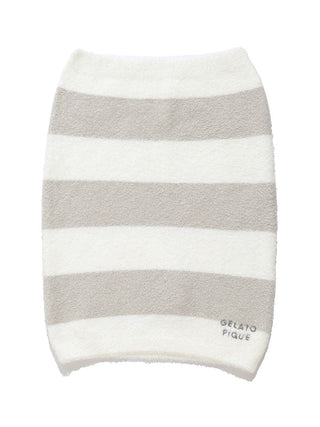 Gelato Pique USA Smoothie 2-Border Waist Warmer in grey and white stripes, premium loungewear and sleepwear essential for cozy warmth.