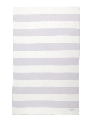 Gray and white Smoothie 2-Border Lap Blanket by Gelato Pique USA, featuring premium loungewear and sleepwear design.