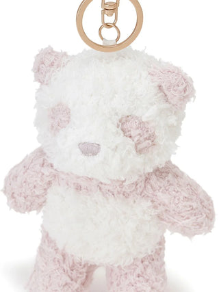 Gelato Pique USA pink panda key charm in fluffy 'gelato' material, perfect for Premium Loungewear and Sleepwear fans.