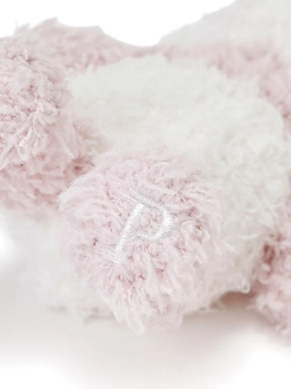 Close-up of soft pink Gelato Pique Panda Key Charm, made from fluffy 'gelato' material, perfect for Premium Loungewear and Sleepwear accessories.