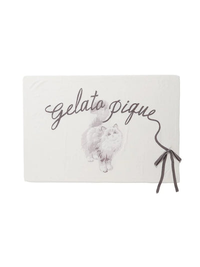 Cat Lap Blanket gelato pique